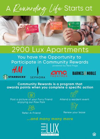 Resident rewards program