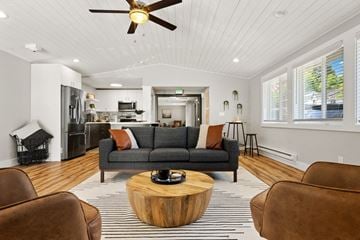 Bremerton apartment for rent - a living room with a couch and a coffee table