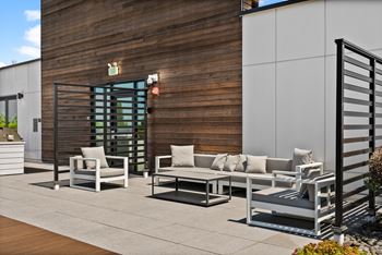 Rooftop deck and bbqs