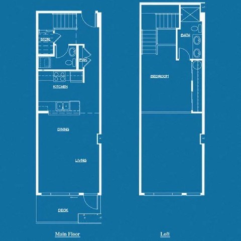 Floor plan for 1 bed, 1 bath, 1581 sqft
