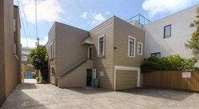 San Francisco apartment for rent - the side of a house with a parking lot