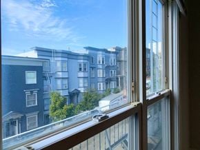 San Francisco apartment for rent - the view out of a window of an apartment building