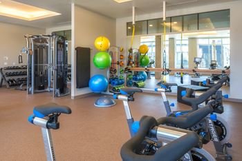 24-Hour club-quality fitness studio with cardio, weight machines, on-demand fitness, and more