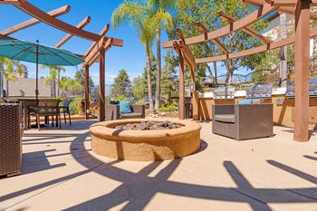 Bbq & fire pit area