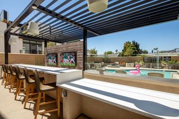 Take a dip at our sol pool deck