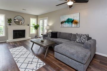 Johnston apartment for rent - a living room with a couch and a coffee table
