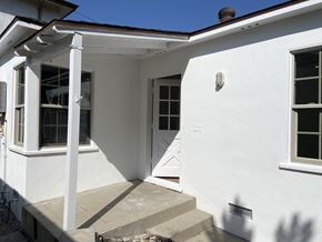 Los Angeles apartment for rent - a view of the front entrance of a house with a porch