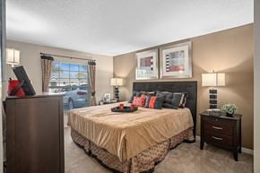 Winter Park apartment for rent - our apartments offer a spacious bedroom with a king sized bed at Oak Reserve at Winter Park, Winter Park, FL, 32792
