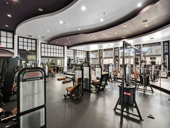 Upgraded fitness center w/ yoga room