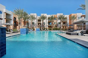 Resort-inspired heated pool