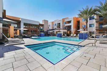Resort-inspired heated pool