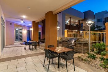 Open-air terrace lounge