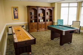 Exton apartment for rent - Senior Housing Game Room with pool table and shuffle board