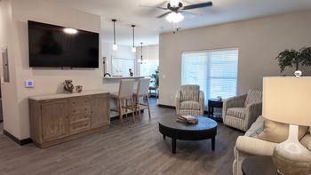 Vinyl plank wood look flooring