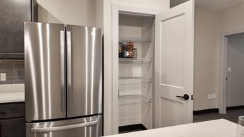 Stainless steel appliances with french door refrigerator