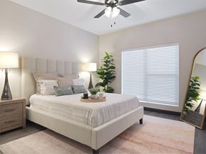 O’Fallon apartment for rent - Living Room with ceiling fan at Artisan, Illinois, 62269