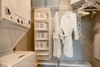Washer/dryer in unit