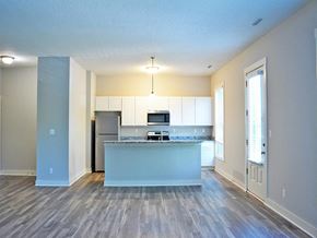 Saint Charles apartment for rent - Living And Kitchen at Promenade at New Town, Saint Charles, 63301
