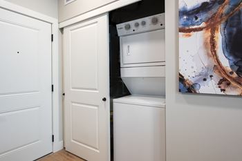 In unit washer and dryer in closet