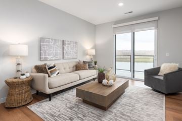 Chesterfield apartment for rent - a living room with a couch and a coffee table