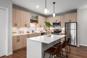 Chesterfield apartment for rent - Model Kitchen at The Flats & Terraces at Wildhorse Village, Missouri, 63005
