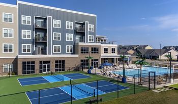 Two pickleball courts