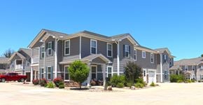 Mt. Vernon apartment for rent - Exterior of Building with Gray Siding