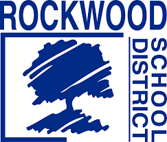 School district welcome sign with tree logo