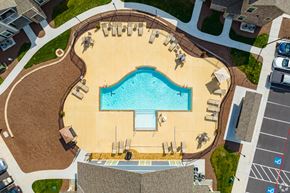 Harrisonburg apartment for rent - an aerial view of the pool at the resort at longboat key club