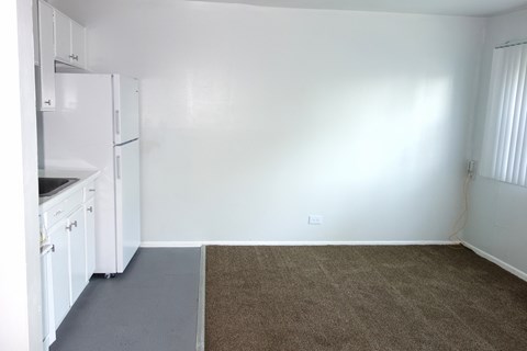 Floor plan for studio, 1 bath