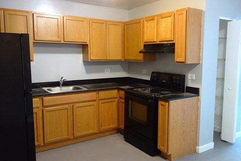 Floor plan for 2 beds, 1 bath