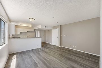 Los Angeles apartment for rent - A kitchen area with a counter and cabinets.