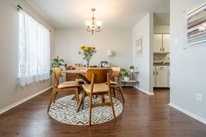 El Paso apartment for rent - A dining room with a round table and chairs.