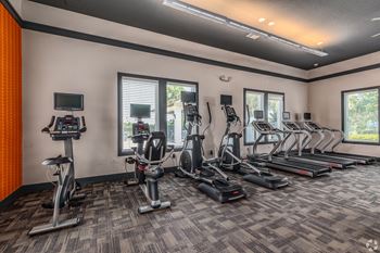 Fitness center and yoga area