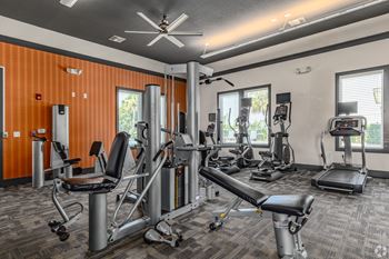 Fitness center and yoga area