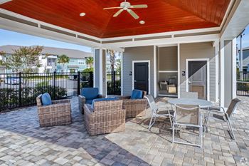 Resort style swimming pool and cabana