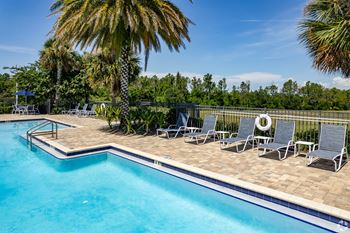 Resort style swimming pool and cabana