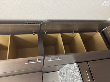 Full size built in kitchen pantry