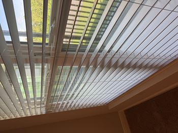 Faux two inch wood blinds