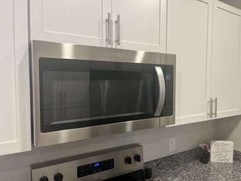 Built-in over range microwave