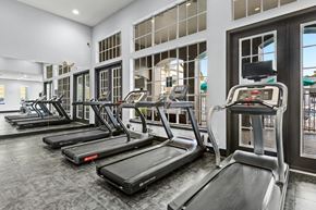 Clermont apartment for rent - A gym with treadmills and elliptical machines.
