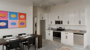 Hammond apartment for rent - a kitchen and dining room with a table and chairs