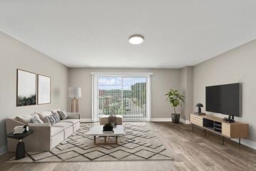 Marlborough apartment for rent - a living room with a couch and a television