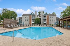 Charlotte apartment for rent - Community Swimming Pool with Pool Furniture at Park 2300 Apartments in Charlotte, NC.