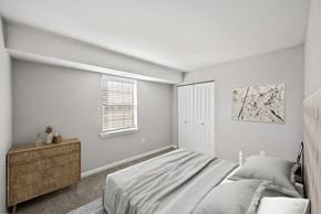 Dale City apartment for rent - Model bedroom with large windows