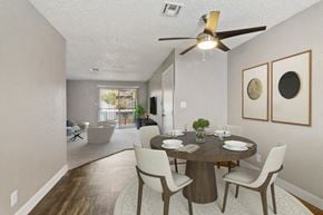 Las Vegas apartment for rent - Model dining room and living room