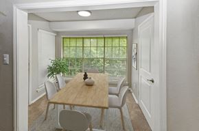 Arlington apartment for rent - Model dining room at Autumnwood, Arlington, Texas