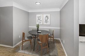 Arlington apartment for rent - Model dining room