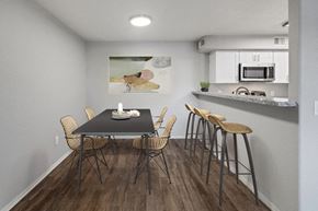 Tucson apartment for rent - Model dining room and kitchen