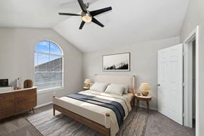 Lewisville apartment for rent - Model Bedroom with Carpet and Walk In Closet at Hidden Creek Apartments in Lewisville, TX.